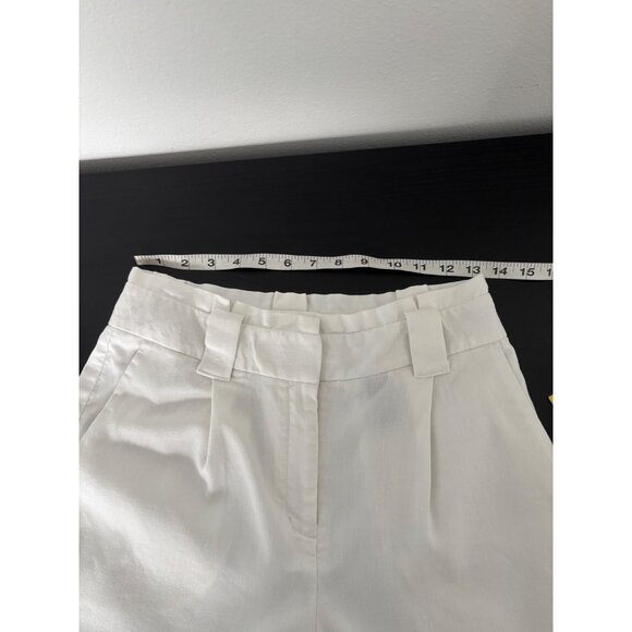 Express Linen Blend Pants 4 High Waisted Paperbag Quiet Luxury Preppy Old Money - Picture 5 of 12